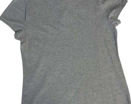 American Eagle Grey Short Sleeve Piqué Polo Shirt