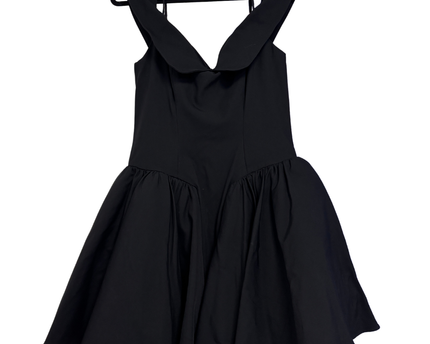 House of CB Black Off-Shoulder Voluminous Mini Dress