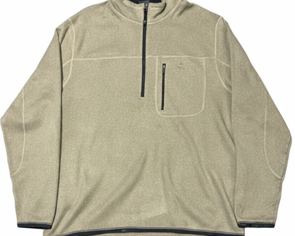 Nike ACG Beige 1/4 Zip Textured Fleece Sweater