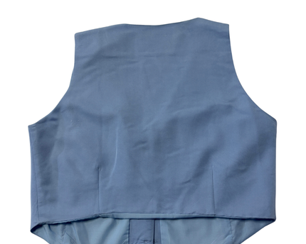 Pull & Bear Light Blue Tailored Button-Up Vest