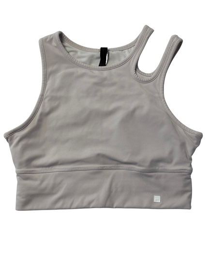 FILA Mauve Asymmetric Cut-Out High-Neck Sports Top
