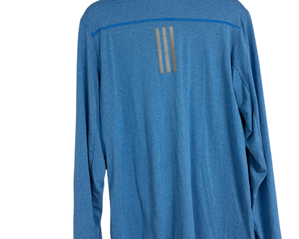 Adidas Blue Performance 1/4 Zip Sports Upper