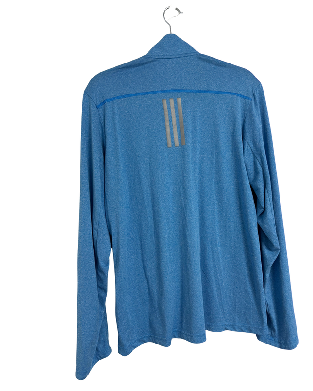Adidas Blue Performance 1/4 Zip Sports Upper