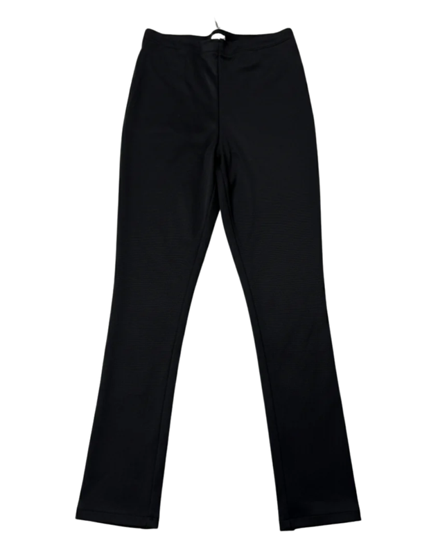 Asos Black Tie Hem High-Waisted Slim Pants