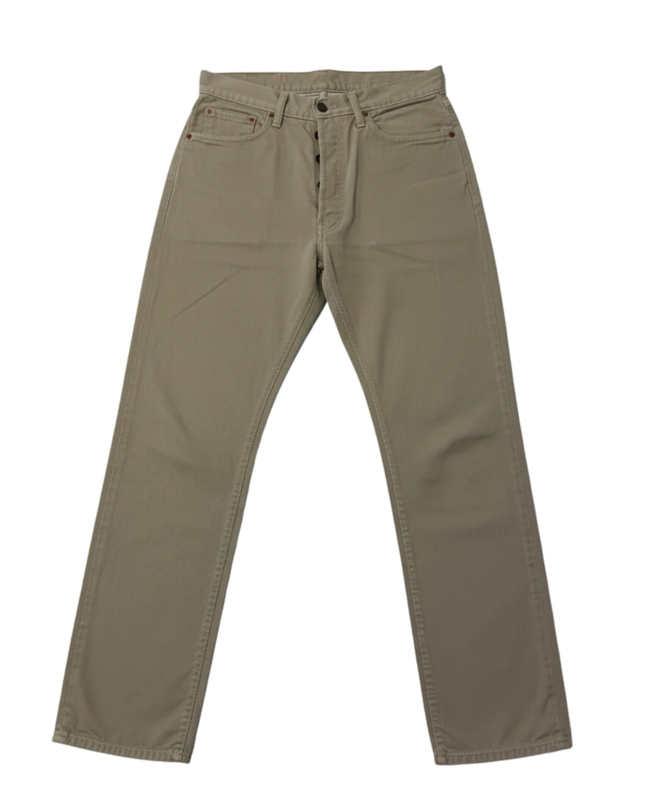 Levi's 551 Beige Vintage Straight Leg Button Fly Jeans
