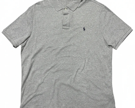 Polo Ralph Lauren Grey Short Sleeve Cotton Polo Shirt