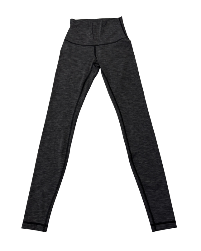 Lululemon Grey Heathered High-Rise Performance Leggings