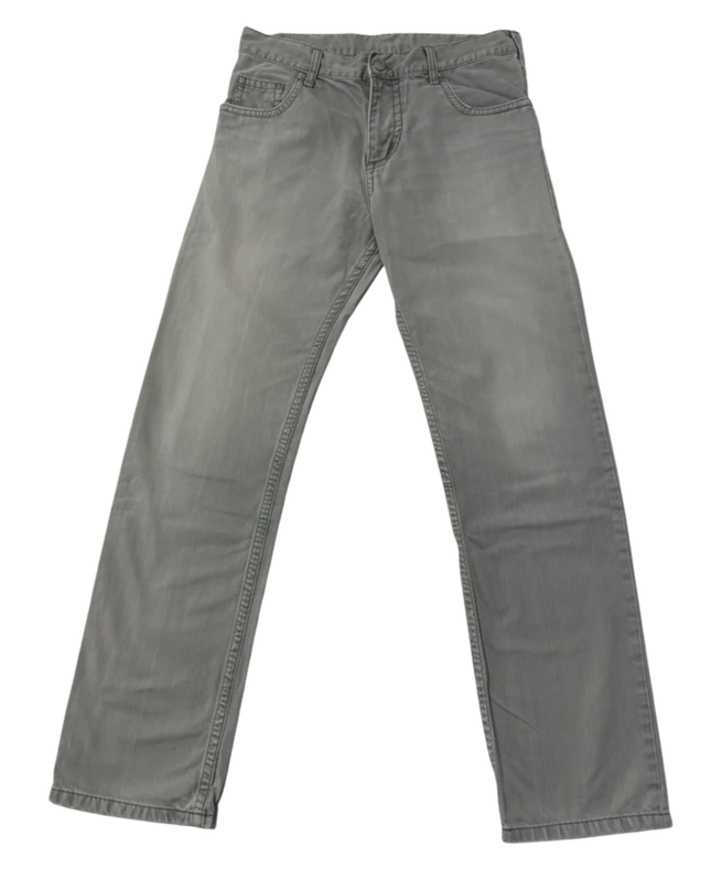Carhartt Grey Slim Fit Cotton Pants