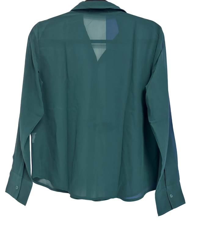 Abercrombie & Fitch Green Button-Up Long Sleeve Shirt