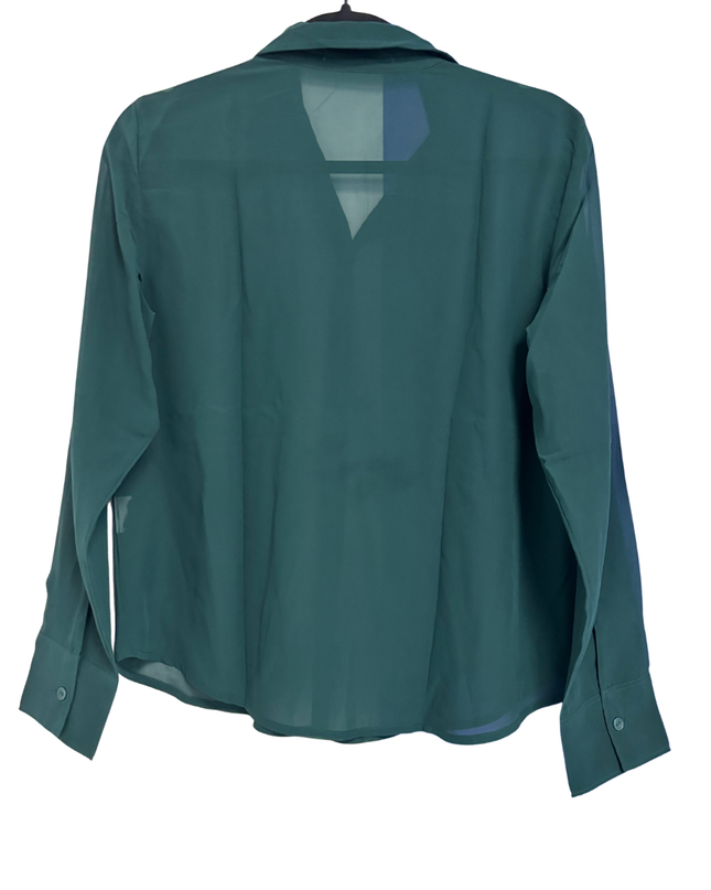 Abercrombie & Fitch Green Button-Up Long Sleeve Shirt