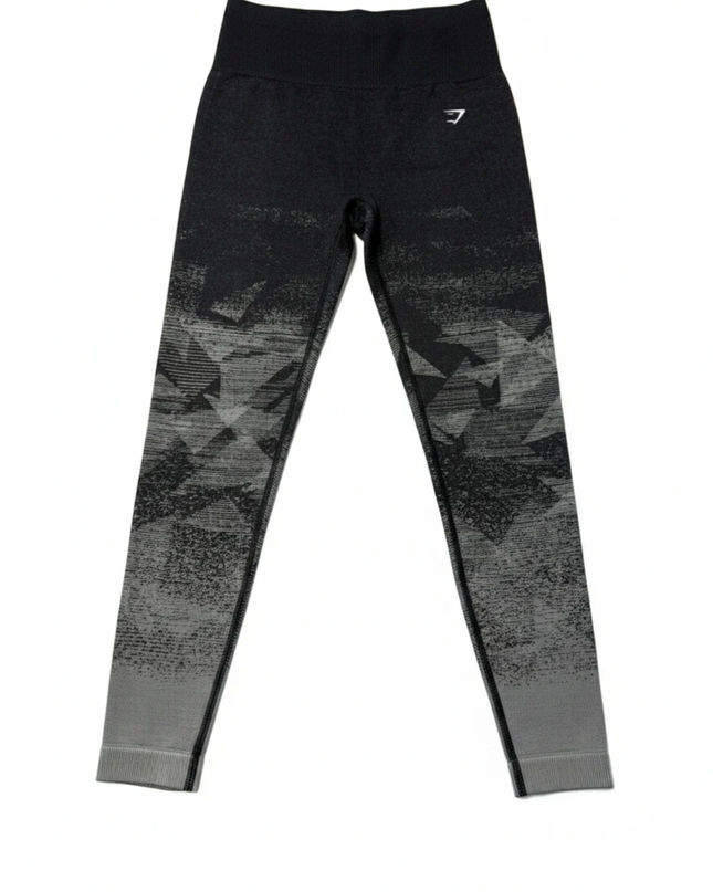 Gymshark Black/Grey Geo Seamless Leggings