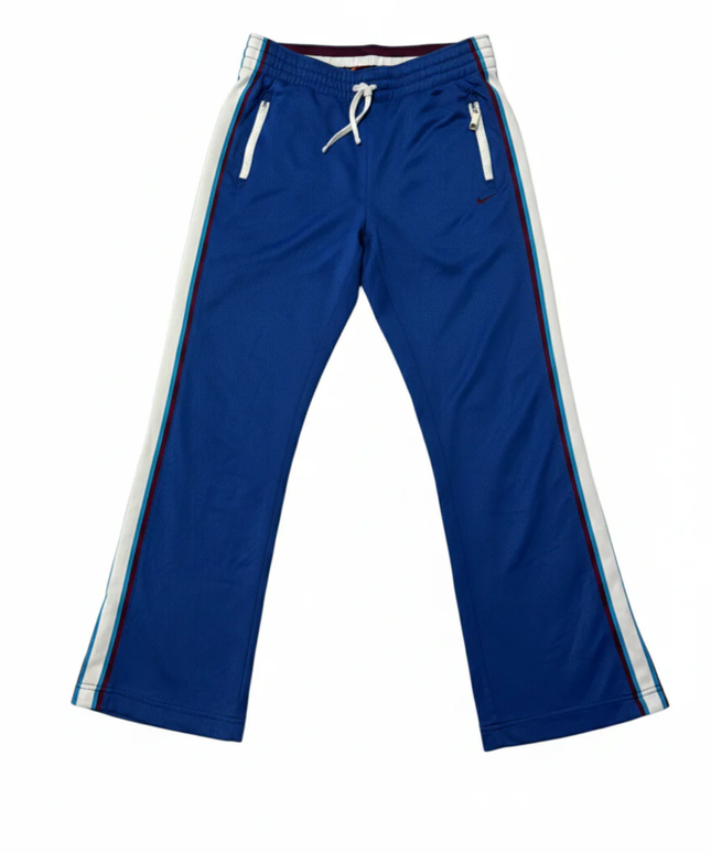Nike Blue Mesh Snap-Button Athletic Track Pants