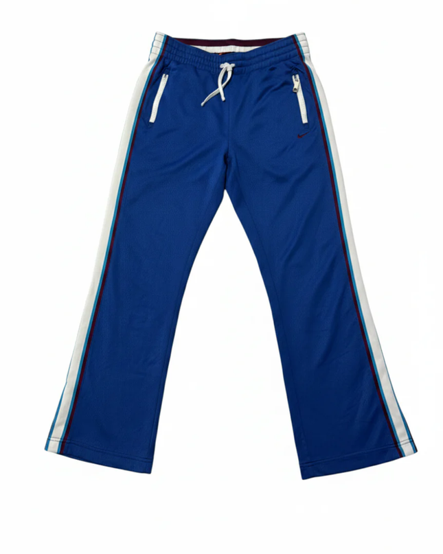 Nike Blue Mesh Snap-Button Athletic Track Pants