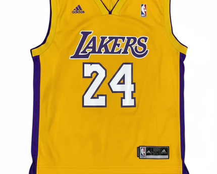 Adidas Yellow Kobe Bryant Los Angeles Lakers #24 Jersey