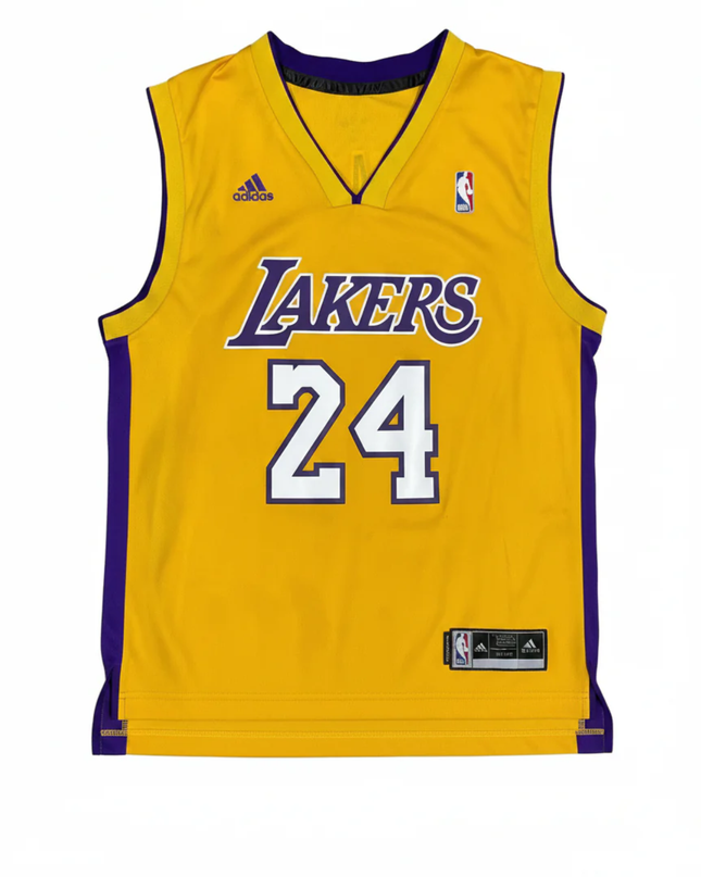 Adidas Yellow Kobe Bryant Los Angeles Lakers #24 Jersey