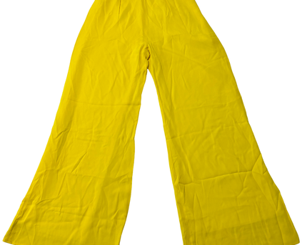 ZINI Yellow High-Waisted Wide Leg Pants