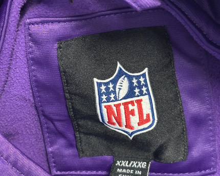 NFL Minnesota Vikings Purple Full-Zip Sports Jacket