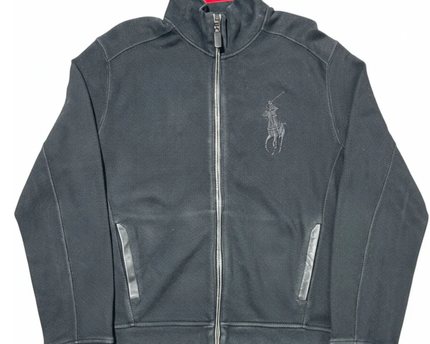 Polo Ralph Lauren Black Zip-Up Track Jacket