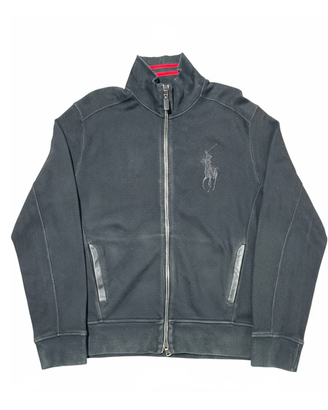 Polo Ralph Lauren Black Zip-Up Track Jacket