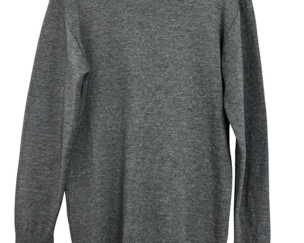 Lacoste Classic Grey V-Neck Knit Sweater