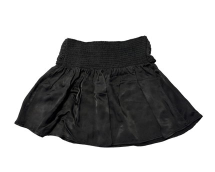Aerie Black Smocked Mini Skirt