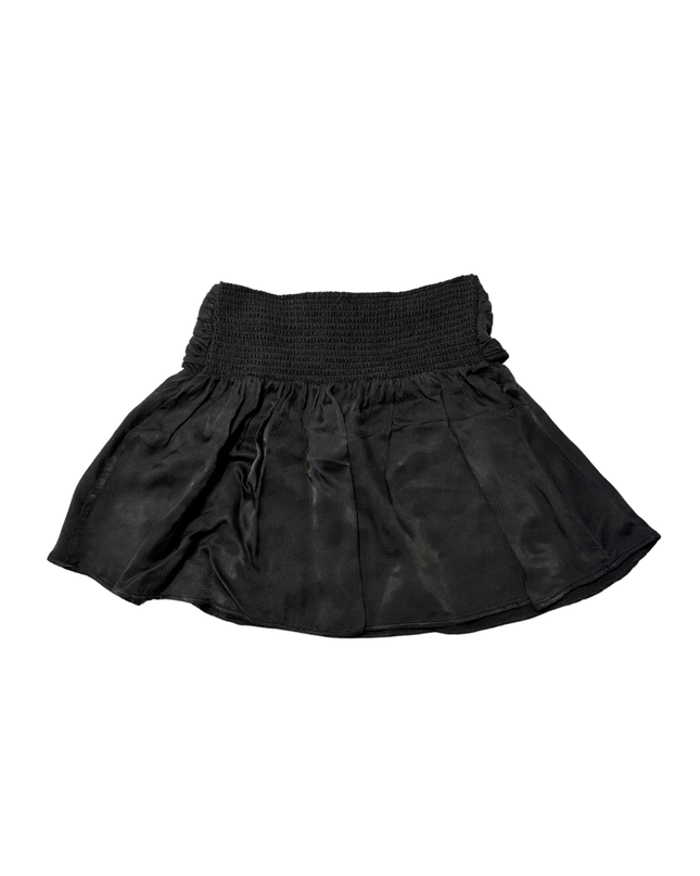 Aerie Black Smocked Mini Skirt