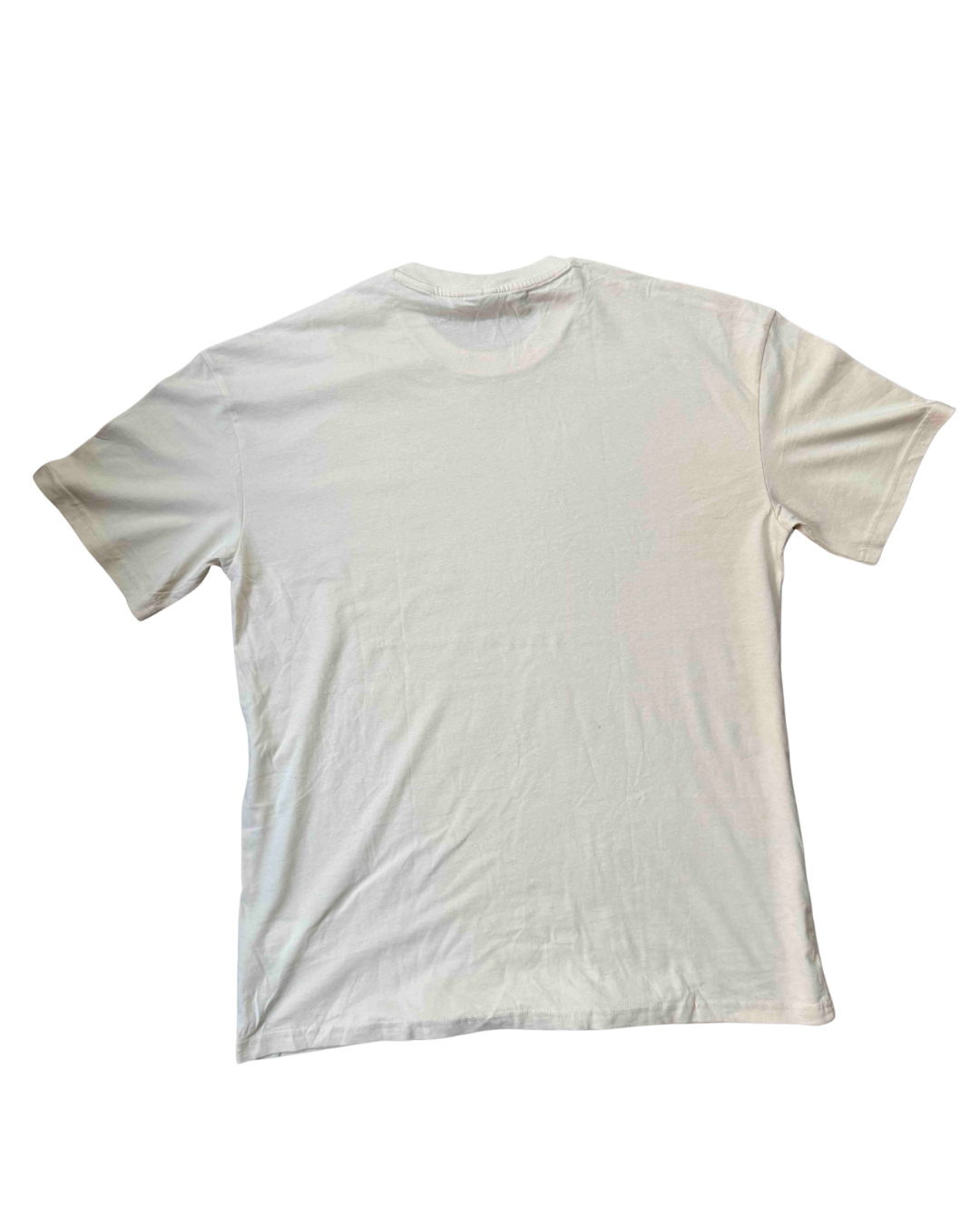 Puma Tonal Embossed Logo Cream White T-Shirt - L