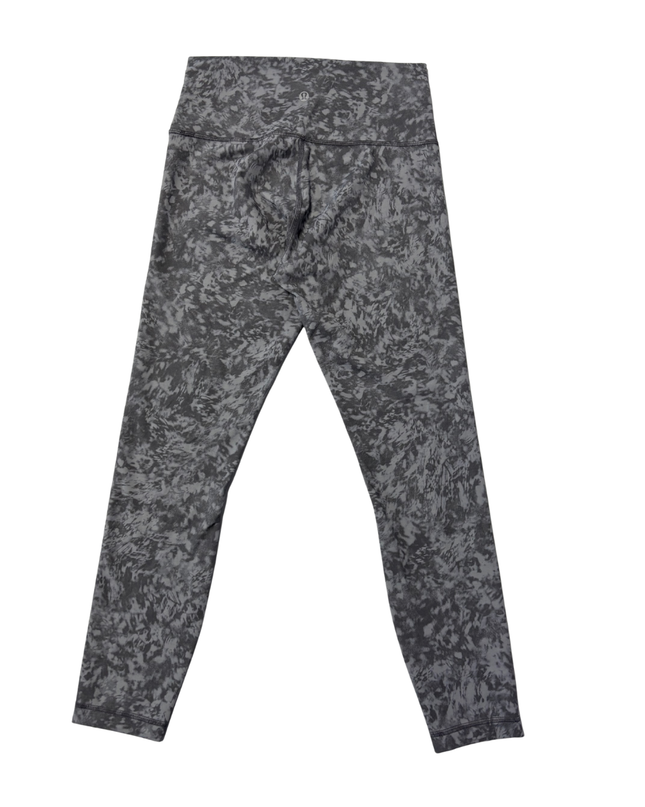 Lululemon Gray Patterned High-Rise Athletic Leggings