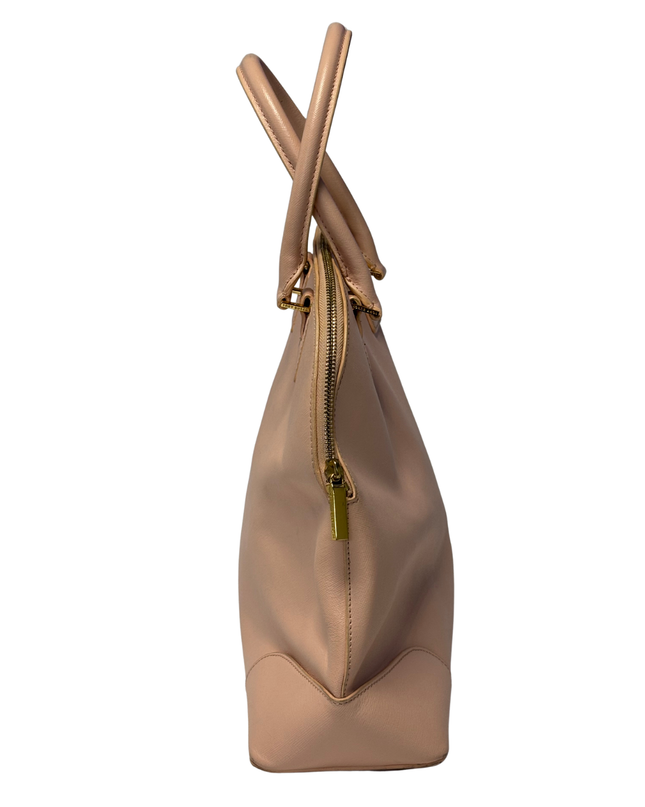 Tory Burch Pink Robinson Dome Satchel Bag