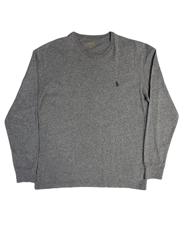 Polo Ralph Lauren Grey Polo Player Long Sleeve T-Shirt