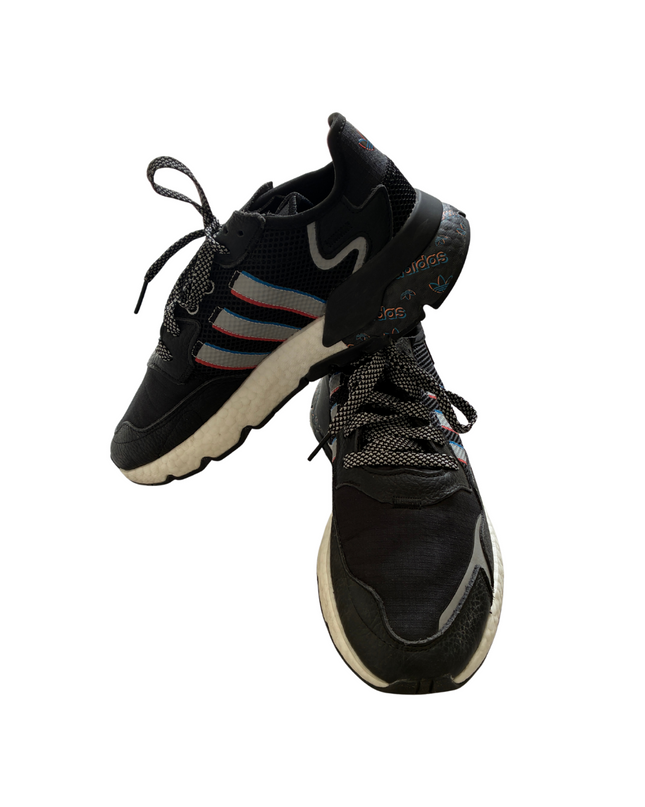 Adidas Nite Jogger Boost Reflective Sneakers | Black & Multicolor | EU 42.5