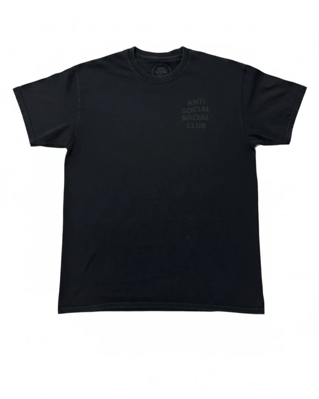 Anti Social Social Club Black Kkoch Floral Graphic Tee