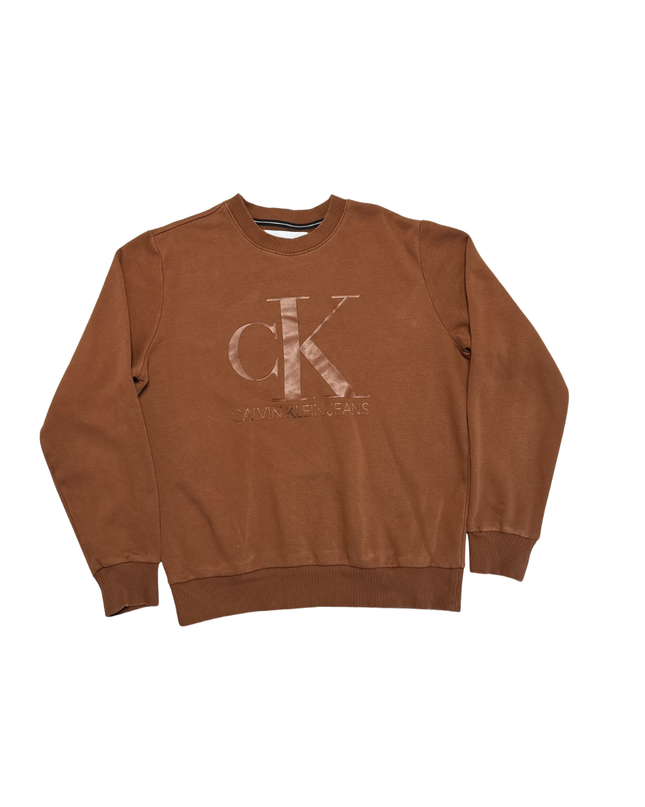 Calvin Klein Jeans Brown CK Logo Sweatshirt