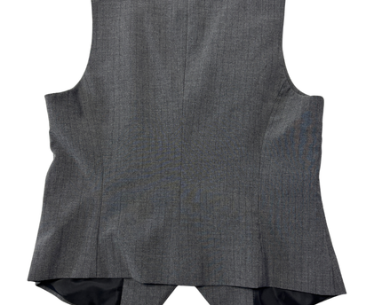 Zara Grey Pinstripe Tailored Waistcoat