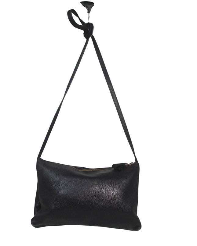 Ted Baker Black Pebbled Leather Crossbody Bag