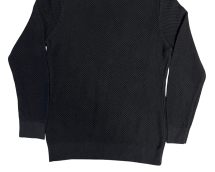 Lacoste Black Textured Knit Slim Fit Sweater