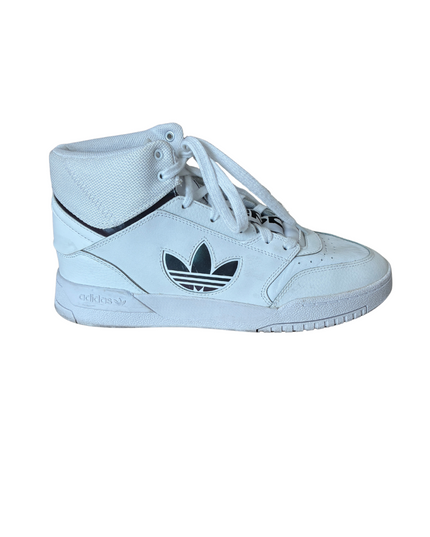 Adidas Hoops 2.0 Mid Basketball-Inspired Sneakers | White & Black | EU 43.5