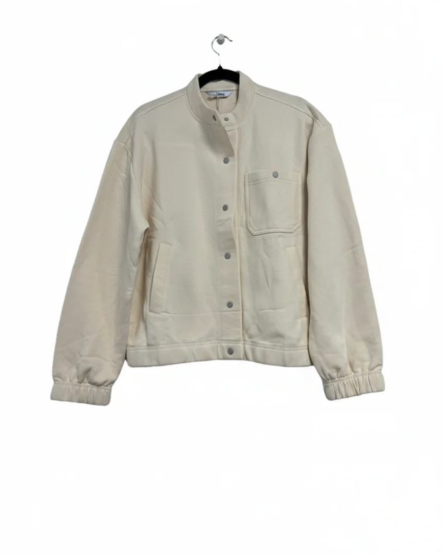 Tchibo Essentials Cream Mock Neck Snap-Front Jacket W/Tags