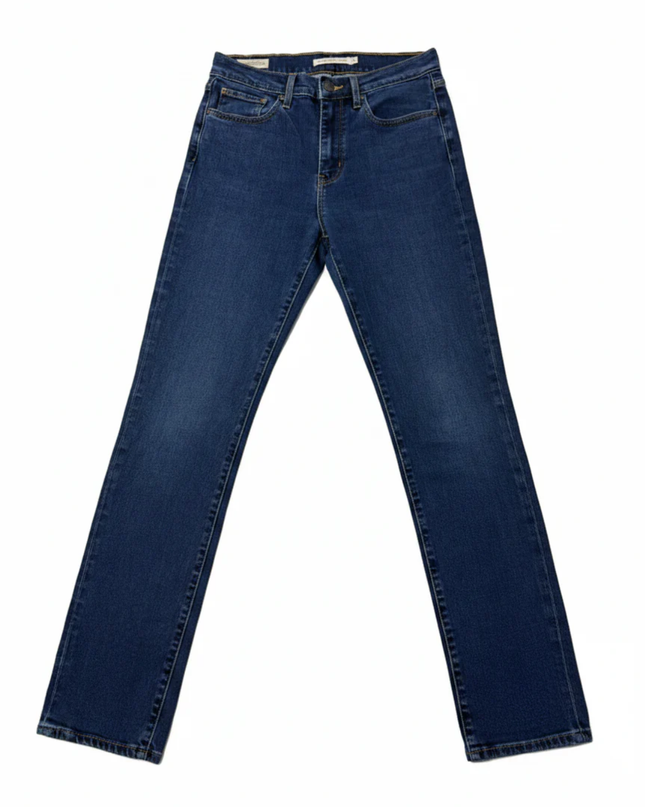 Levi's Premium 724 High Rise Straight Blue Jeans