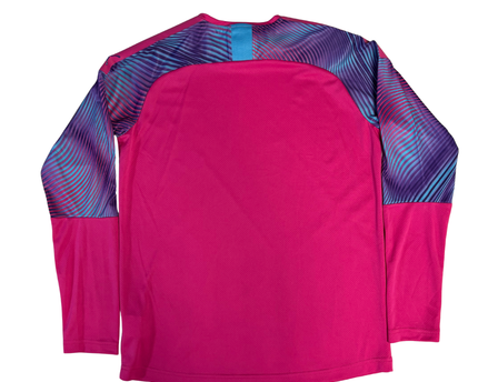Puma Pink Long Sleeve Graphic Training Jersey