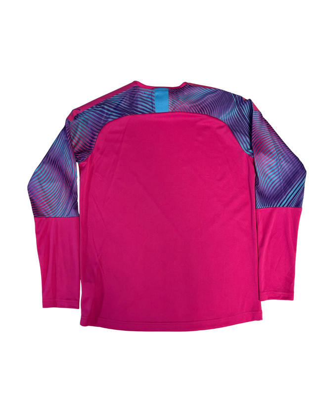 Puma Pink Long Sleeve Graphic Training Jersey