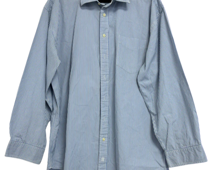 Tommy Hilfiger Blue Pinstripe Long Sleeve Shirt