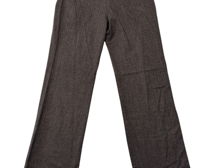 Zara Basic Brown Herringbone Professional Trousers