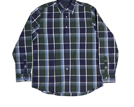 Tommy Hilfiger Navy Plaid Shirt