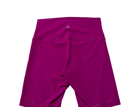 Lululemon Magenta High-Rise 6.5" Athletic Bike Shorts