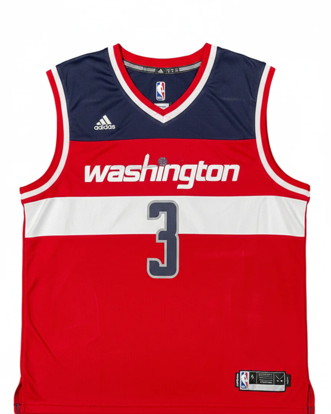 Adidas Red Washington Wizards Bradley Beal #3 NBA Basketball Jersey