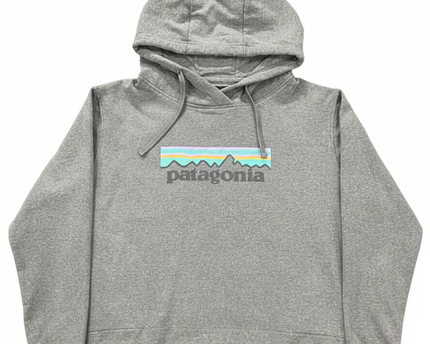 Patagonia Grey Uprisal Graphic Logo Hoodie