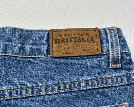 Brittania Blue High-Waisted Tapered Leg Vintage Jeans