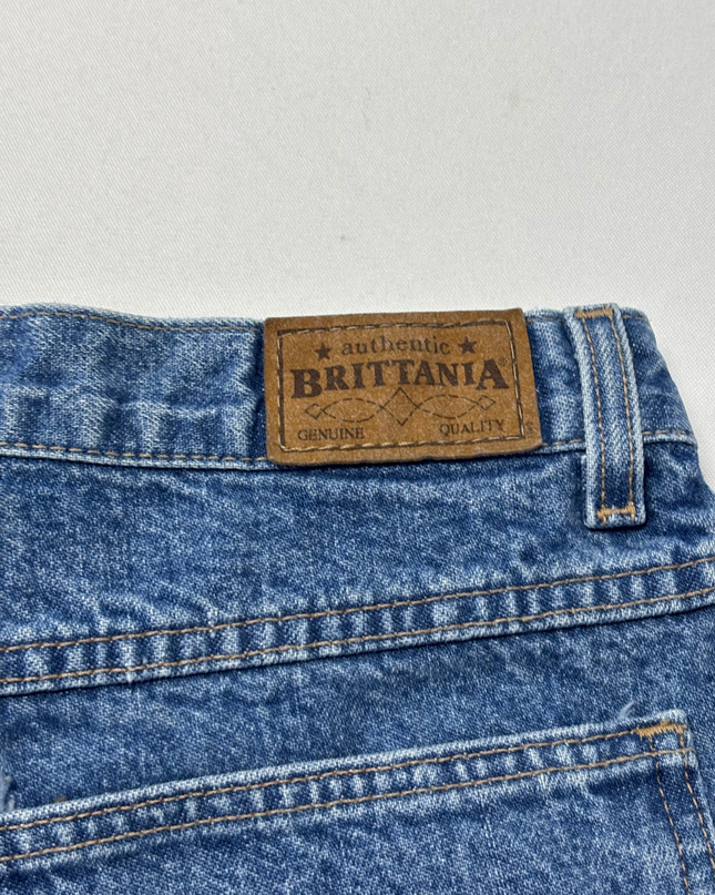 Brittania Blue High-Waisted Tapered Leg Vintage Jeans