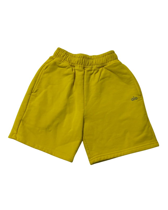 Alo Yellow Fleece Lounge Shorts